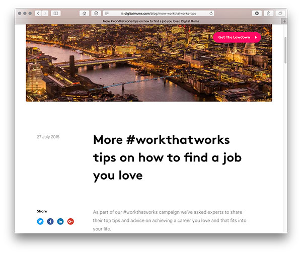 More #workthatworks tips on how to find a job you love